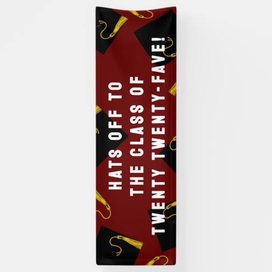 Afstuderen Senior Class 2025 Spandoek (Verticaal)