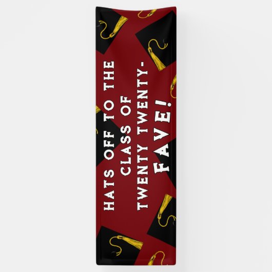 Afstuderen Senior Class 2025 Spandoek (Verticaal)