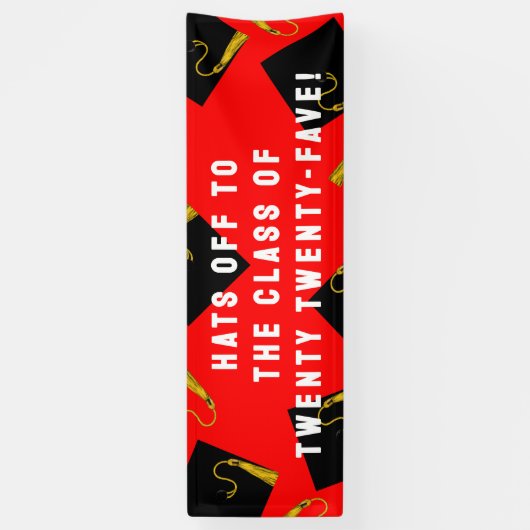 Afstuderen Senior Class 2025 Spandoek (Verticaal)