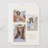 Afstuderen Senior Class Foto Aankondiging Kaart (Achterkant)