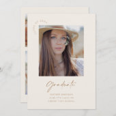 Afstuderen Senior Class Foto Aankondiging Kaart (Voorkant / Achterkant)