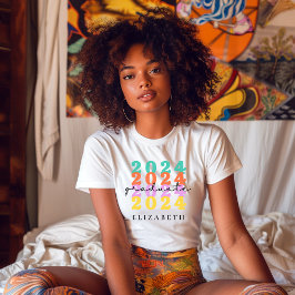 Afstuderen Senior Class Trendy Custom Afstudeerder T-shirt