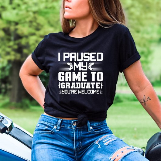 Afstuderen Senior Gamer Funny, ik heb mijn spel on T-shirt