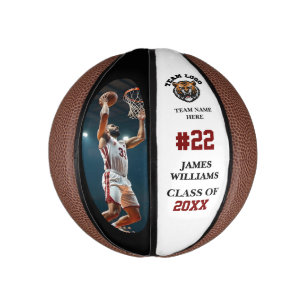 Afstuderen Senior Night Custom Foto & Naam Basketbal