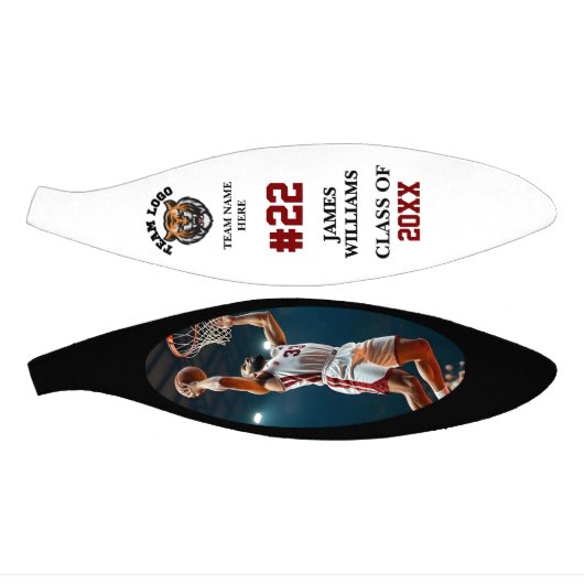 Afstuderen Senior Night Custom Foto & Naam Basketbal (Panelen)