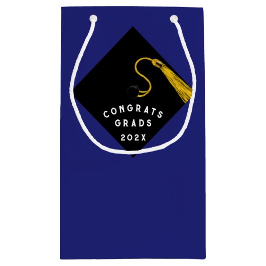 Afstuderen Senioren Congrats Kleine geschenkzak Klein Cadeauzakje (Achterkant)