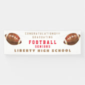 Afstuderen Senioren Football Banner (Horizontaal)