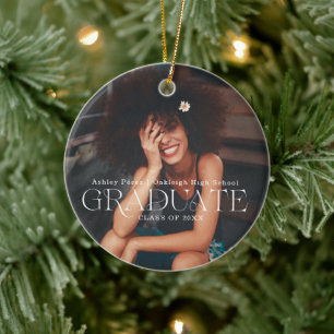 Afstuderen   Sentimentele foto KeepSake Kerstmis Keramisch Ornament