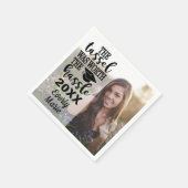 Afstuderen servetten met foto (Hoek)