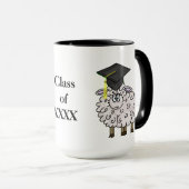 Afstuderen Sheepskin Mok past Jaar aan! (Voorkant rechts)