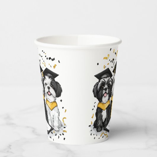 Afstuderen Shih Tzu Dogs Papieren Bekers (Links)