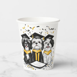 Afstuderen Shih Tzu Dogs Papieren Bekers