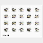 Afstuderen Shih Tzu Dogs Ronde Sticker (Vel)