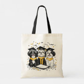 Afstuderen Shih Tzu Dogs Tote Bag (Achterkant)