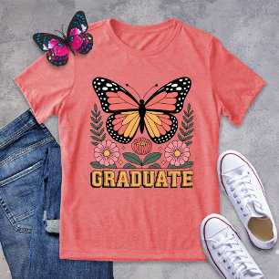 Afstuderen Shirt - Bold Monarch Butterfly Afstuder