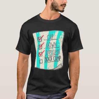 Afstuderen Shirt Boot Camp Checklist t shirt