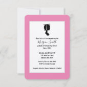 Afstuderen Silhouette Graduation Aankondigingen (Voorkant)