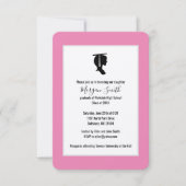 Afstuderen Silhouette Graduation Aankondigingen (Voorkant)