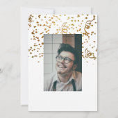 Afstuderen Silhouette met diploma's en Confetti Kaart (Achterkant)