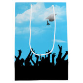 Afstuderen Silhouette met Sky Medium Cadeauzakje (Achterkant)