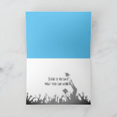 Afstuderen Silhouette op Sky Kaart (Binnen)