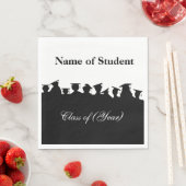 Afstuderen Silhouettes of Reunion Custom Napkins Servetten (Insitu)