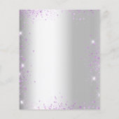 Afstuderen Silver lavender-begrotingsuitnodiging Flyer (Achterkant)