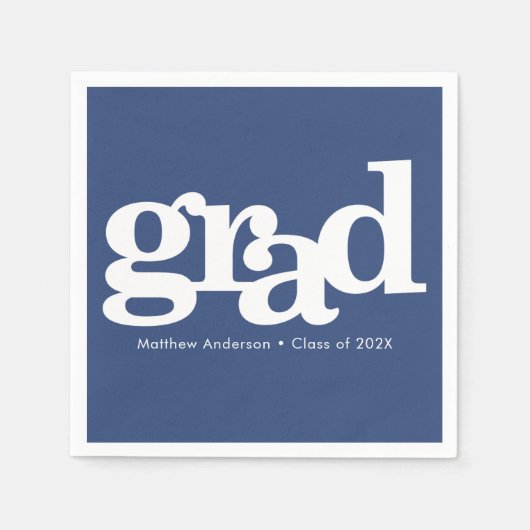 Afstuderen simpele moderne, gedurfde typografie bl servet (Voorkant)
