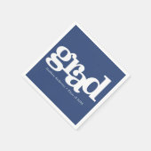 Afstuderen simpele moderne, gedurfde typografie bl servet (Hoek)