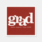 Afstuderen simpele moderne, gedurfde typografie br servet (Voorkant)