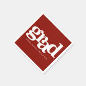 Afstuderen simpele moderne, gedurfde typografie br servet (Hoek)