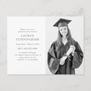 Afstuderen Simple Modern minimalist Foto Briefkaart