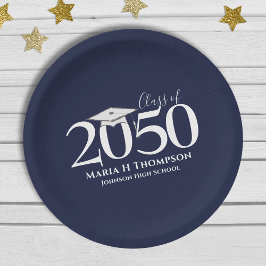 Afstuderen Simple Moderne Mortarboard Papieren Bordje