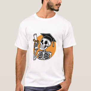 Afstuderen Skull, omarm de toekomst met kracht T-shirt