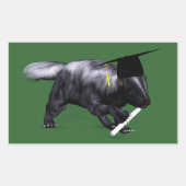 Afstuderen Skunk Rechthoekige Sticker (Voorkant)