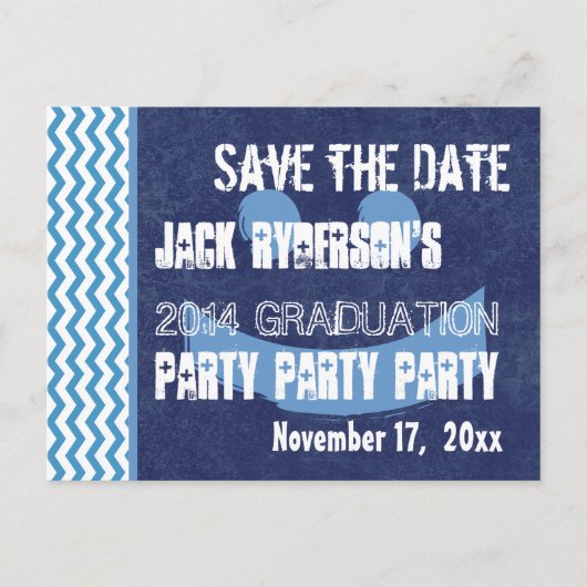 Afstuderen Sla de datum elk jaar op Moderne V10P Aankondigingskaart (Voorkant)