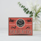 Afstuderen Sla de datum op Aankondigingskaart (Staand voorkant)