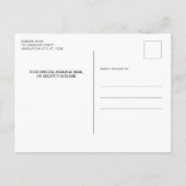 Afstuderen slaat de foto van het datumscript op aankondigingskaart (Achterkant)