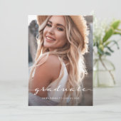 Afstuderen | Slagscript en twee foto's Aankondiging (Staand voorkant)