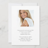 Afstuderen | Slagscript en twee foto's Aankondiging (Achterkant)