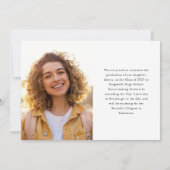 Afstuderen | Slagscript en twee foto's Aankondiging (Achterkant)