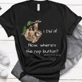 Afstuderen Sloth School University Afstuderen 2025 T-shirt