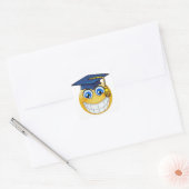 Afstuderen Smile Gezicht Sticker (Envelop)