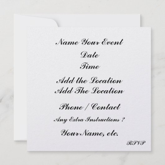 Afstuderen SMILE Invitation - SRF Kaart (Achterkant)