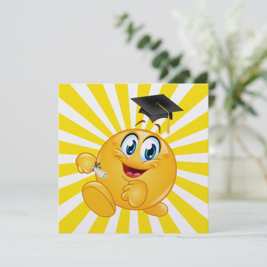 Afstuderen SMILE Invitation - SRF Kaart (Staand voorkant)