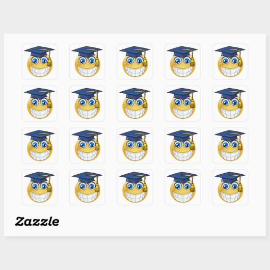 Afstuderen Smile Sticker (Vel)