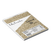 Afstuderen Snoep Bar Wrapper Party Favor Notitieblok (Schuin)