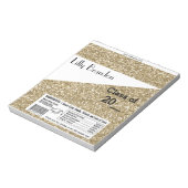 Afstuderen Snoep Bar Wrapper Party Favor Notitieblok (Linkerzijde)