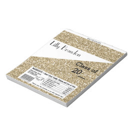 Afstuderen Snoep Bar Wrapper Party Favor Notitieblok