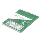 Afstuderen Snoep Bar Wrapper Party Favor Notitieblok (Linkerzijde)